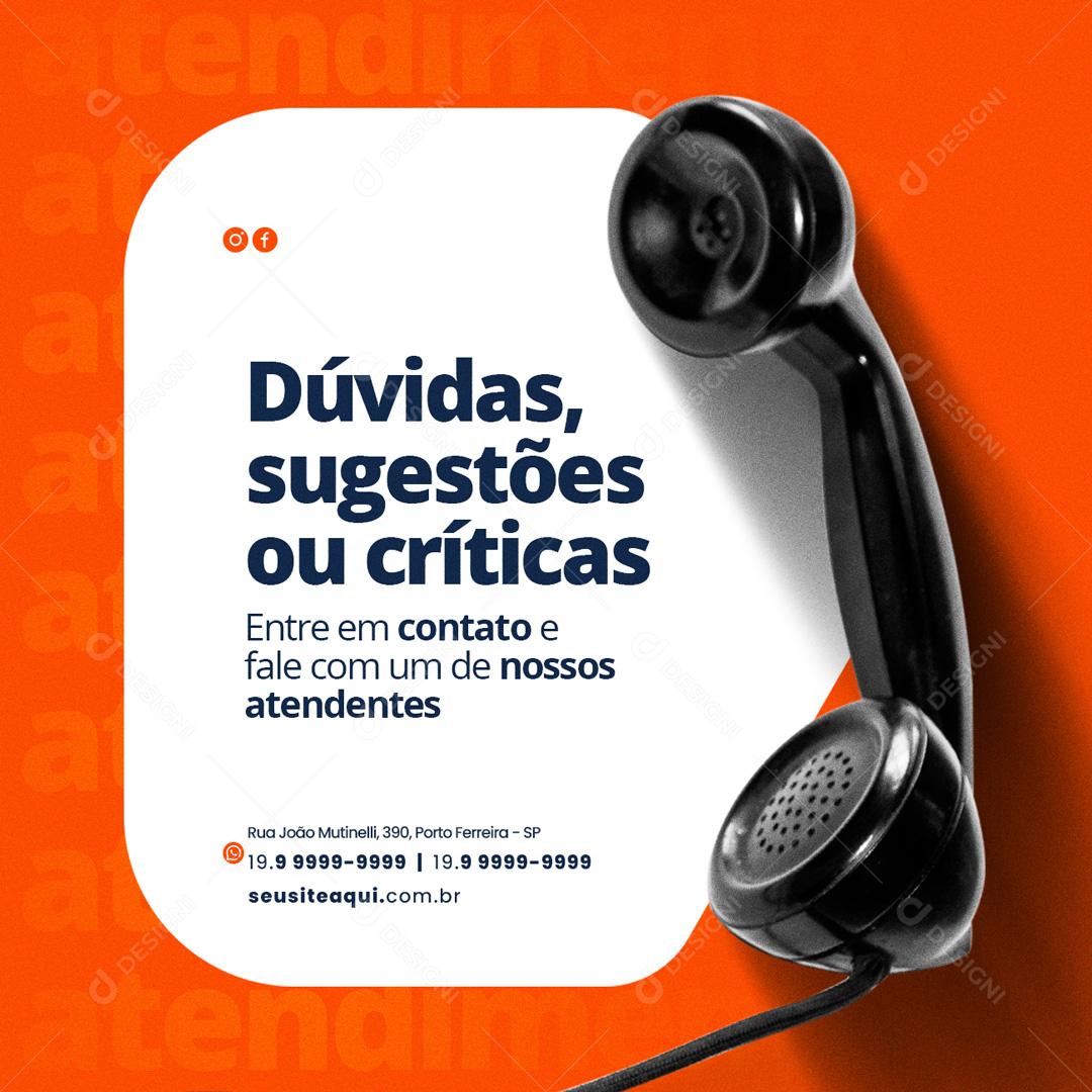 Materiais De Construção Entre em Contato Social Media PSD Editável