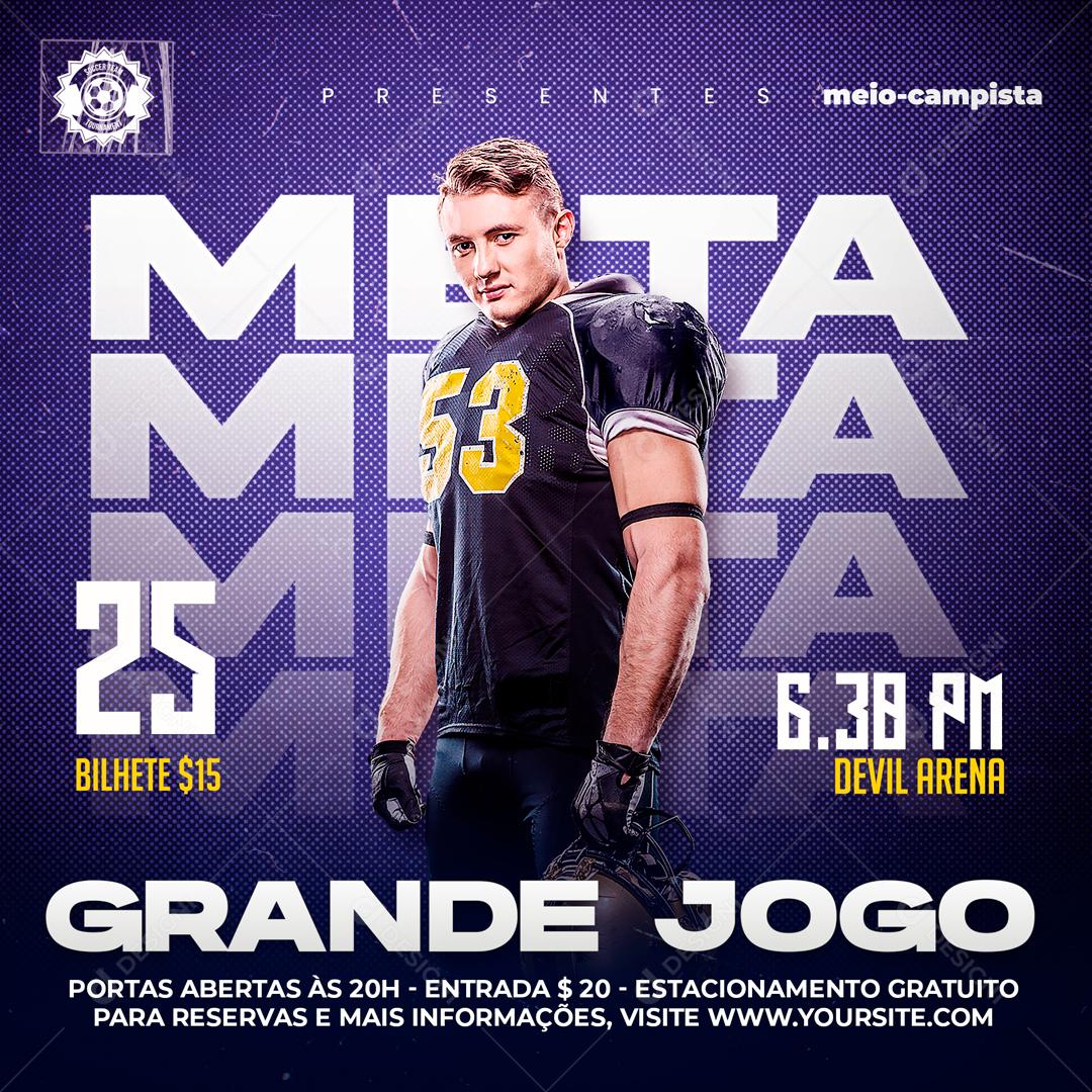 Hora Do Jogo Estatísticas Do Jogo Social Media PSD Editável