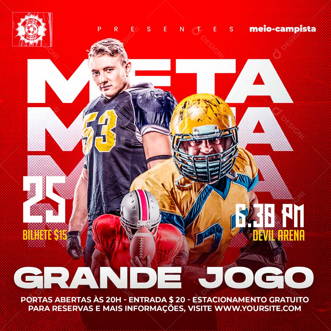 Hora Do Jogo Estatísticas Do Jogo Social Media PSD Editável