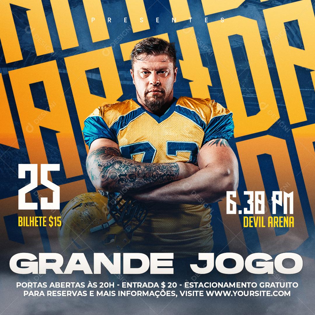 Hora Do Jogo Estatísticas Do Jogo Social Media PSD Editável