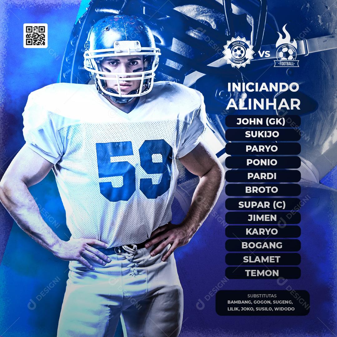 Hora Do Jogo Estatísticas Do Jogo Social Media PSD Editável