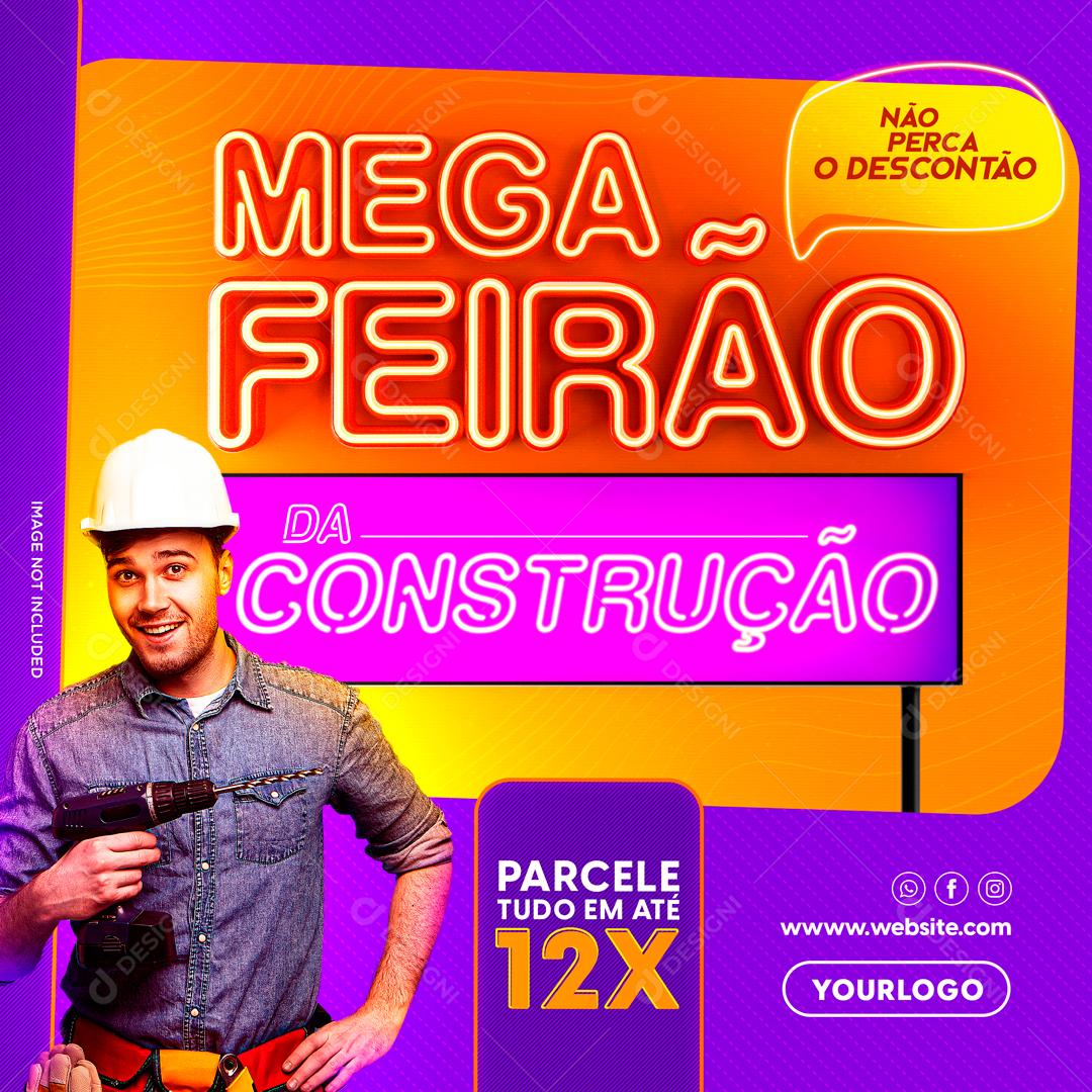 Mega Feirão Das Construções Social Media PSD Editável