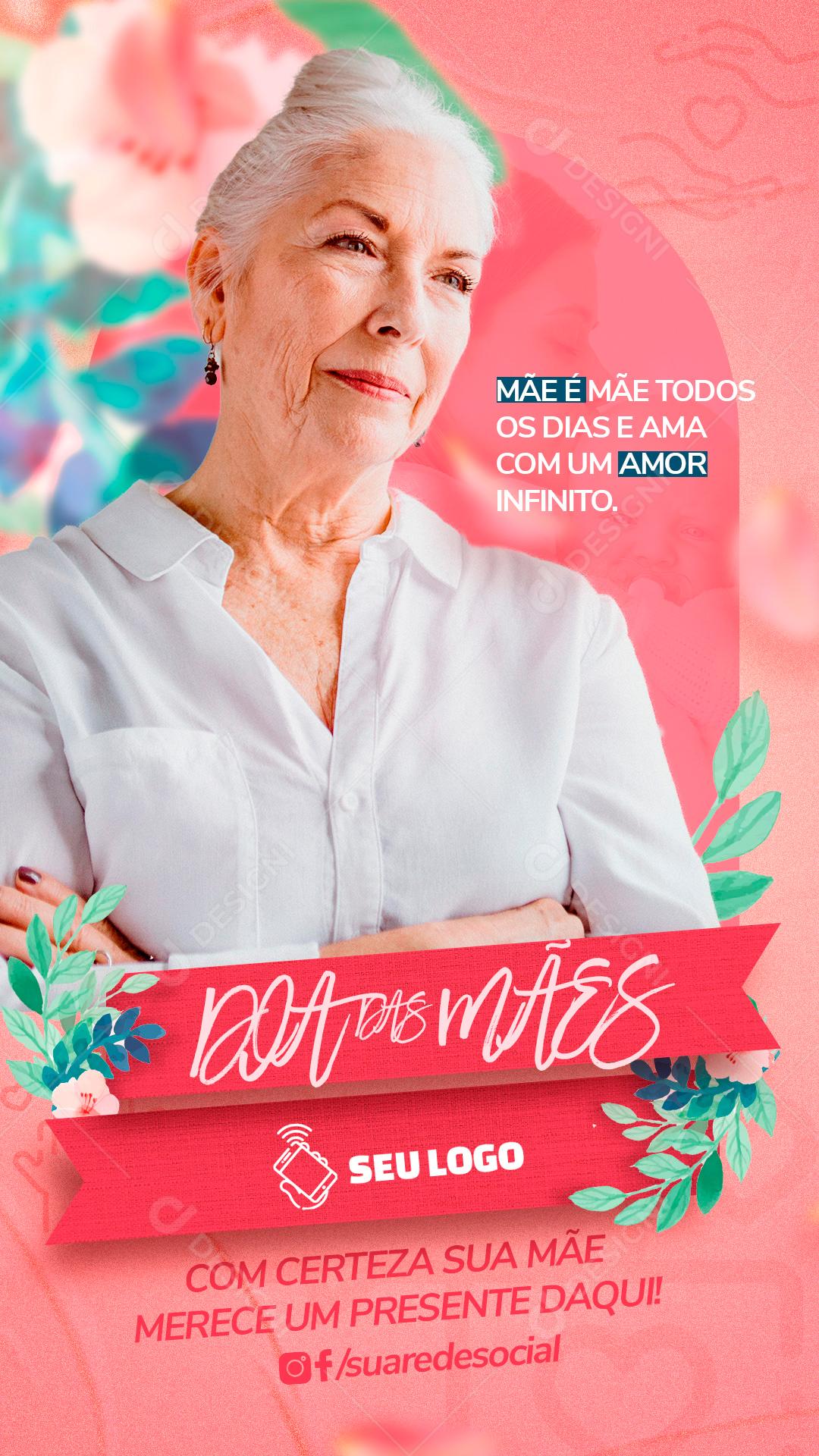 Feliz Dia Das Mães Data Comemorativa Social Media PSD Editável