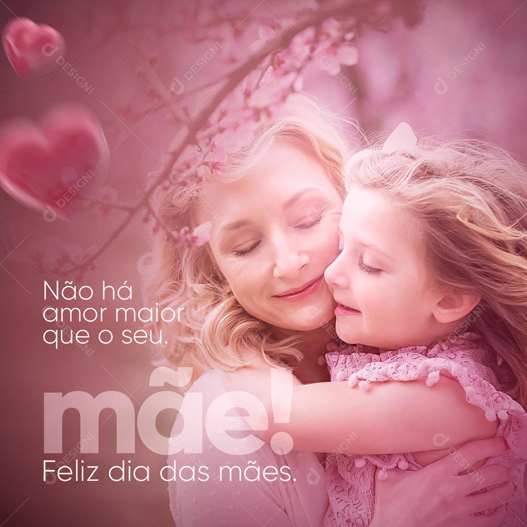 Social Media Dia Das Mães Não Há Amor PSD Editável