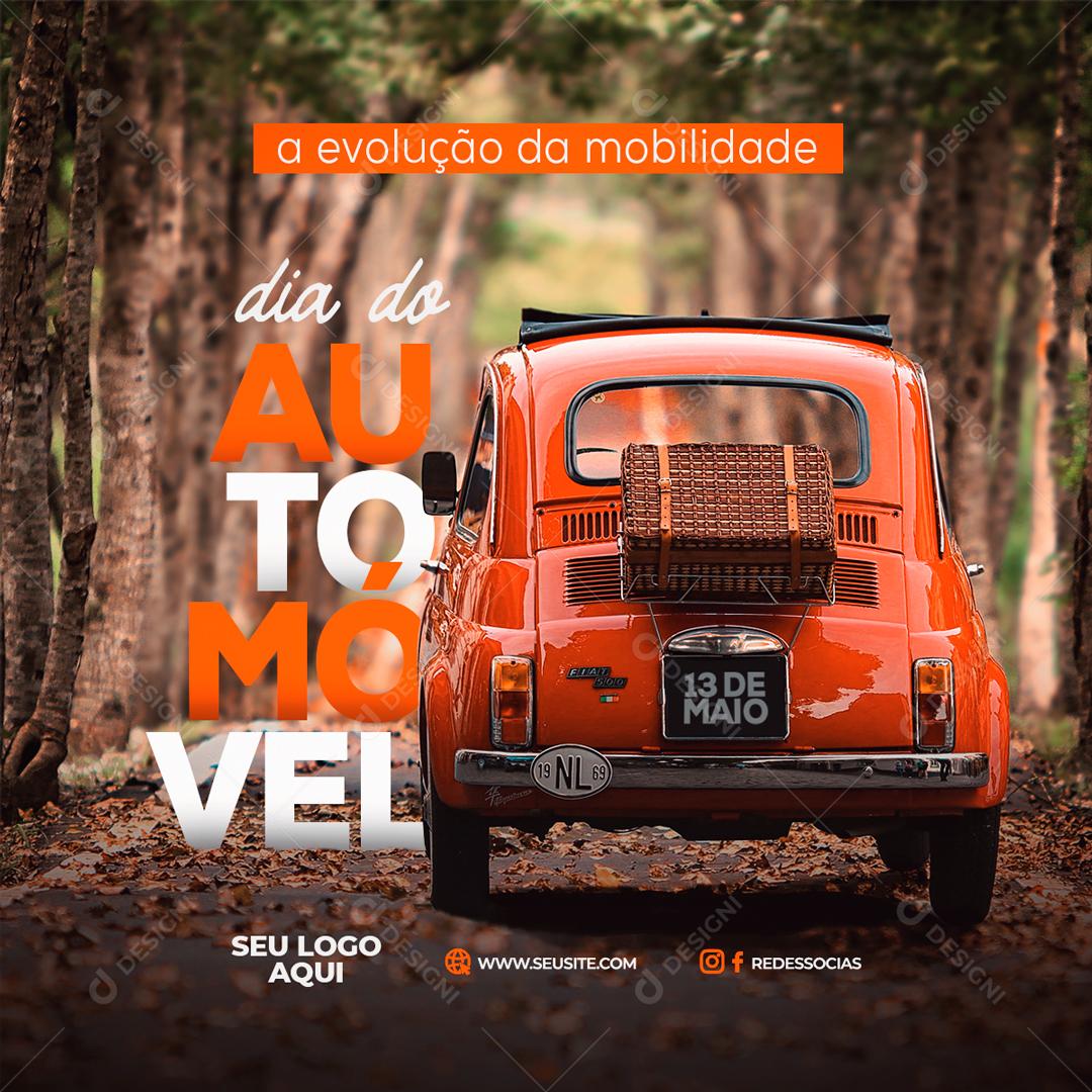 Dia Do Automóvel A Evolução Da Mobilidades Social Media PSD Editável