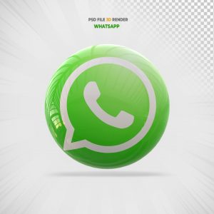 Whatsapp 3D Elemento Para Composição PSD