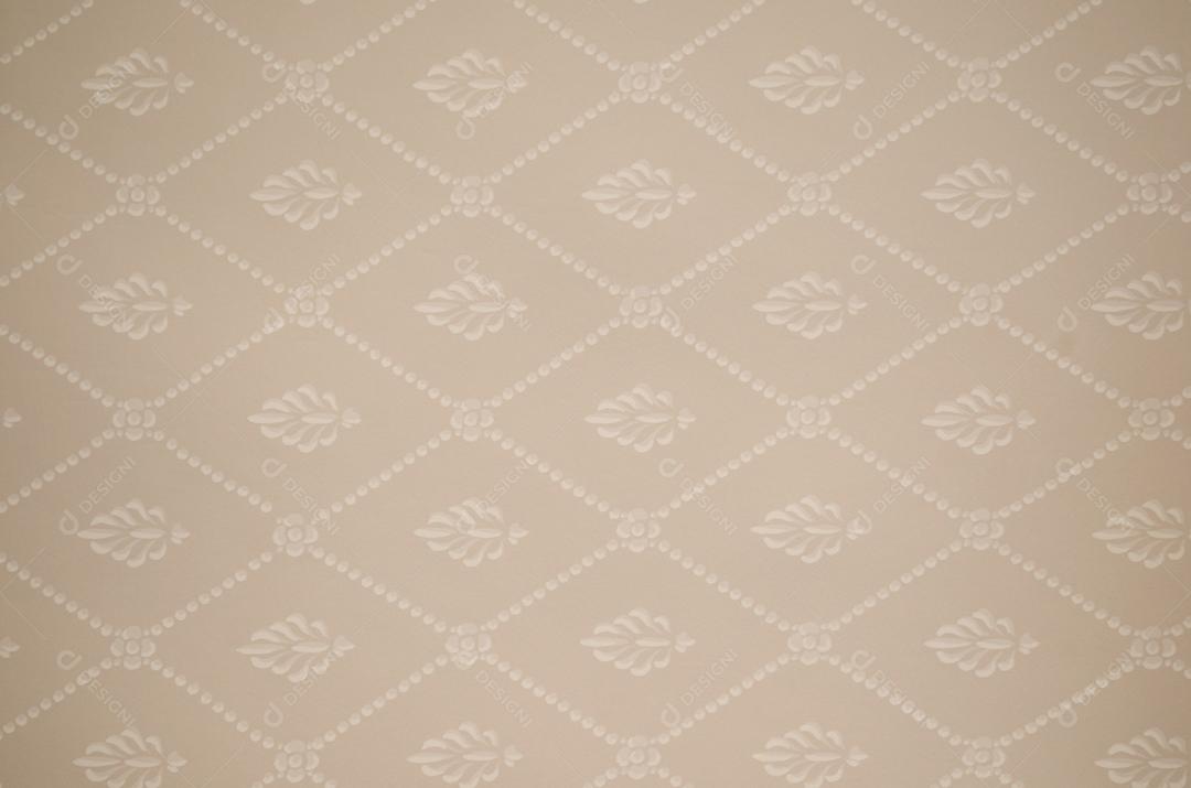 Papel de parede folhas dourada