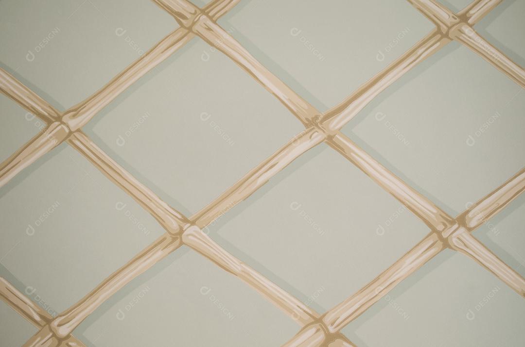 Papel de parede com linhas dourada