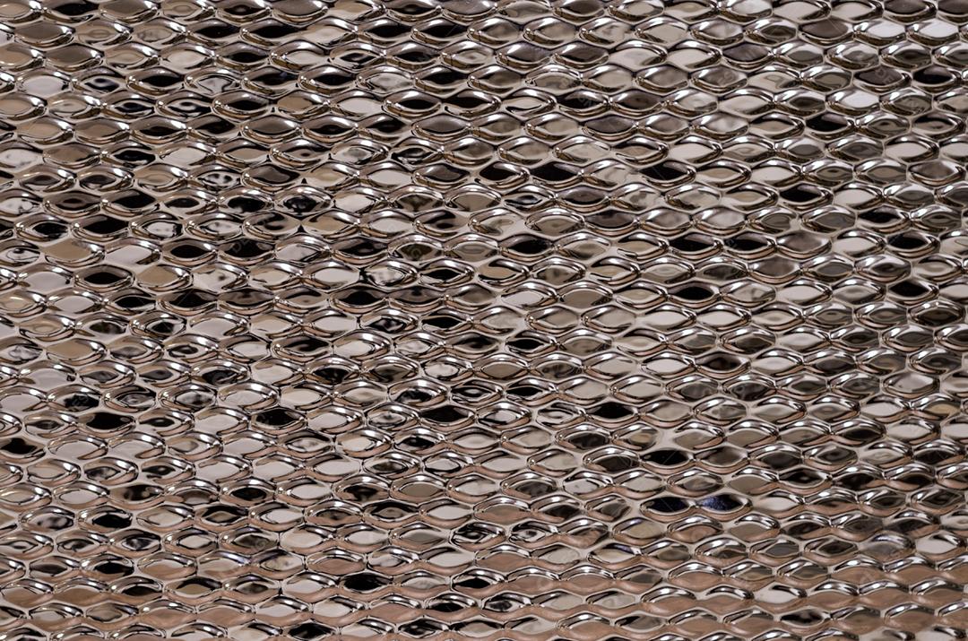 Texturas pedras cromadas parede