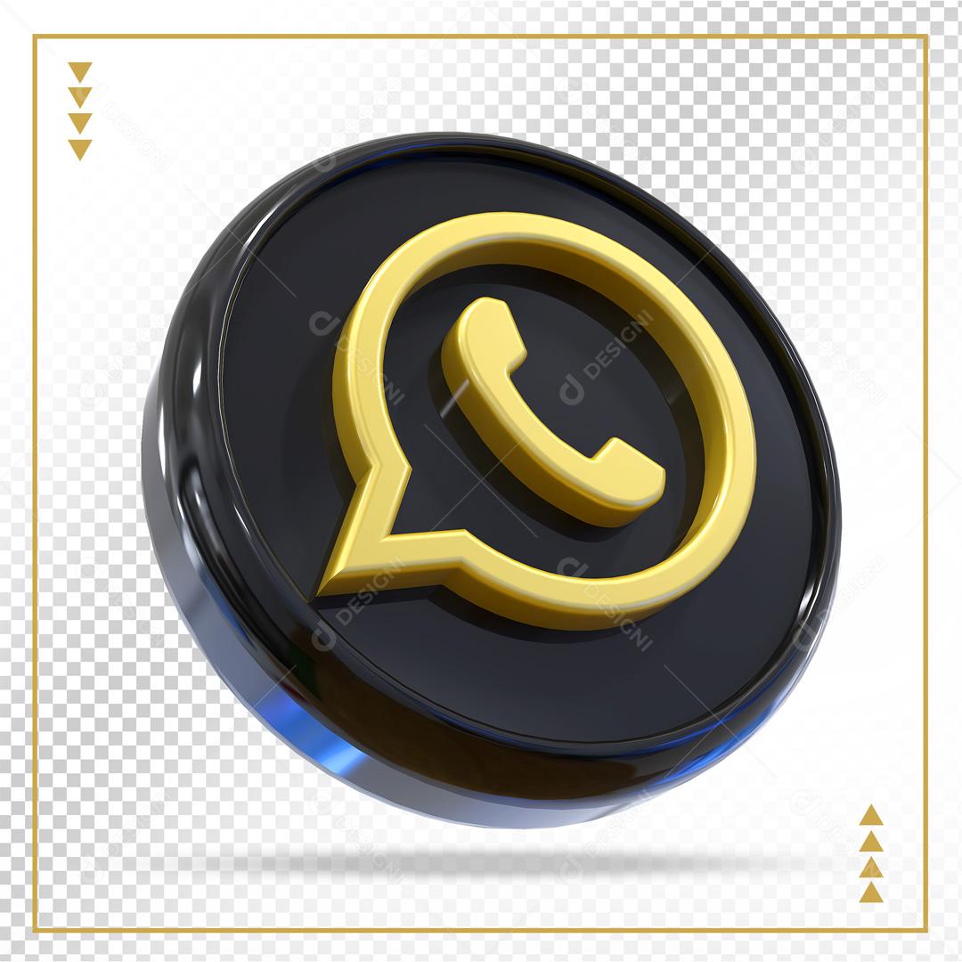 Elemento 3D WhatsApp Para Composição PSD