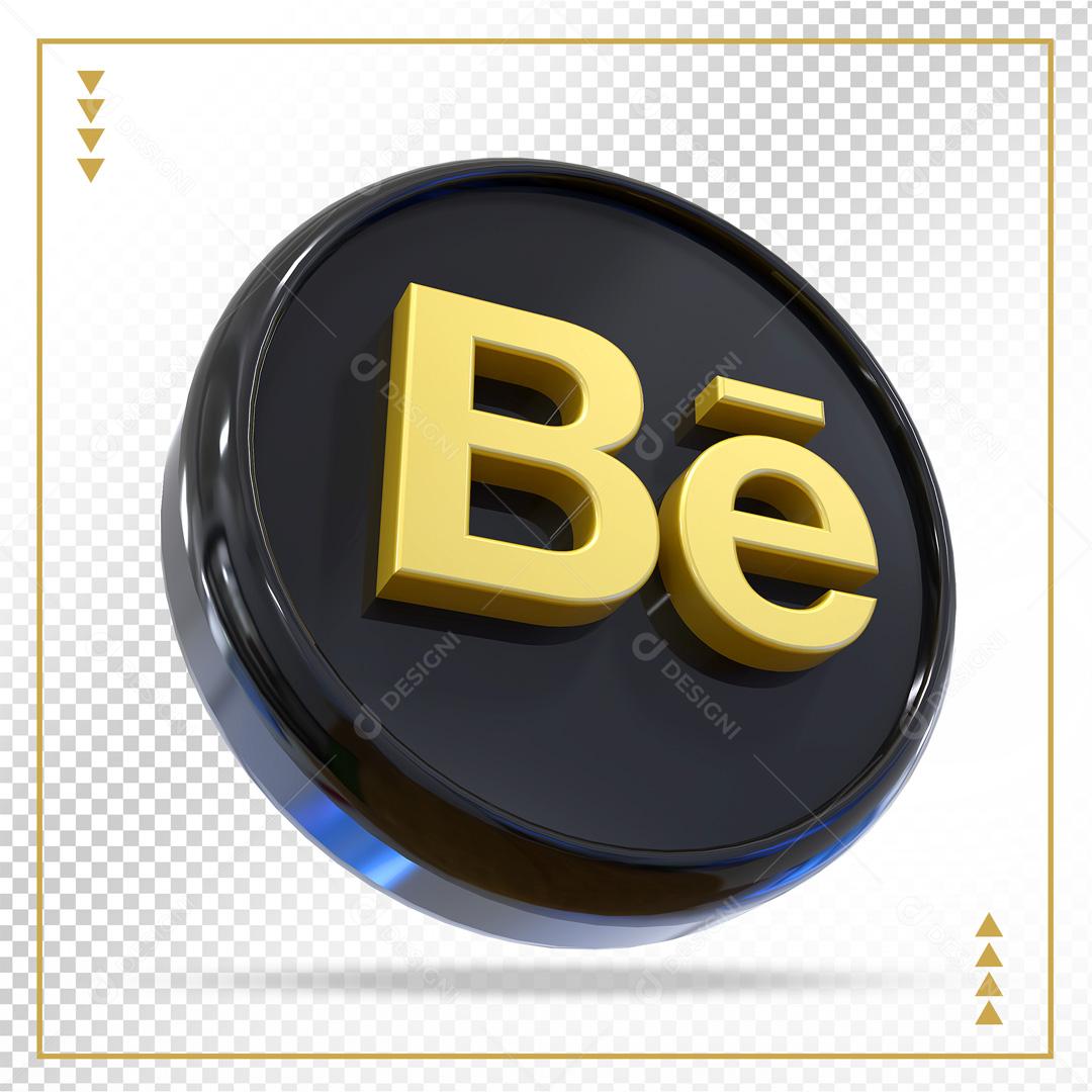 Elemento 3D Behance Para Composição PSD