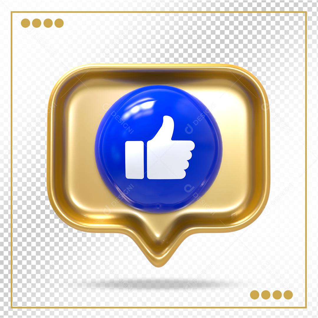 Elemento 3D Emoji Like Instagram PSD