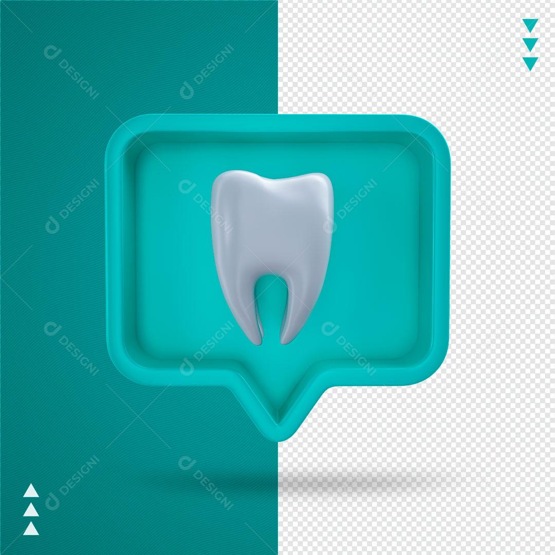 Ícones Dente 3D Dentistas Clinicas Saúde BocalÍcone 3D Para Composição Dente Branco PNG Transparente