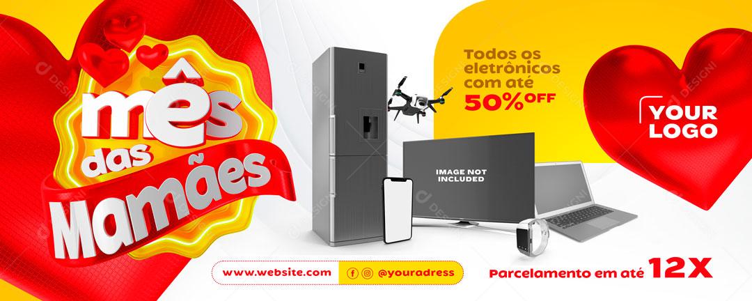 Promoção Mês Das Mães Parcelamos Em Até 12 X Social Media PSD Editável