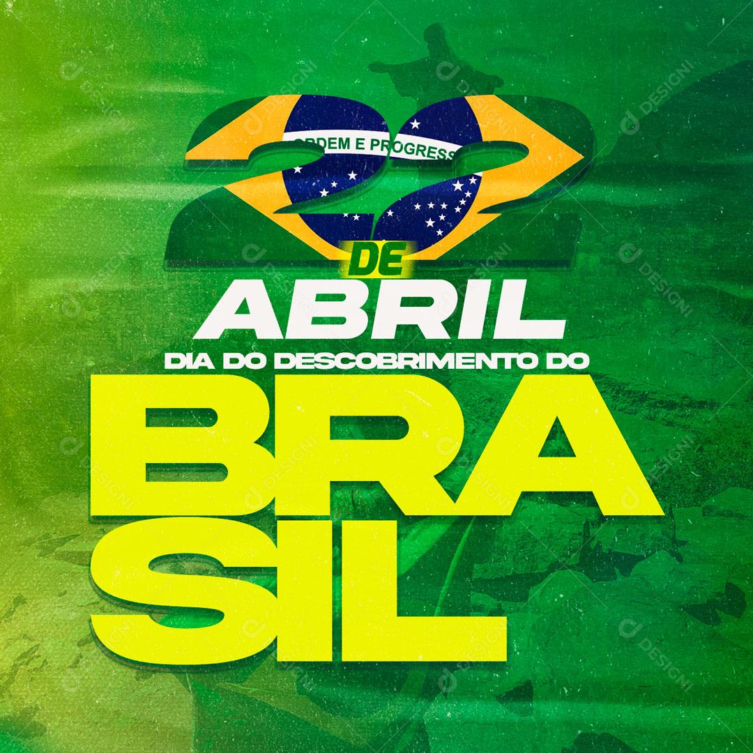 Social Media Dia Do Descobrimento Do Brasil 22 de Abril PSD Editável