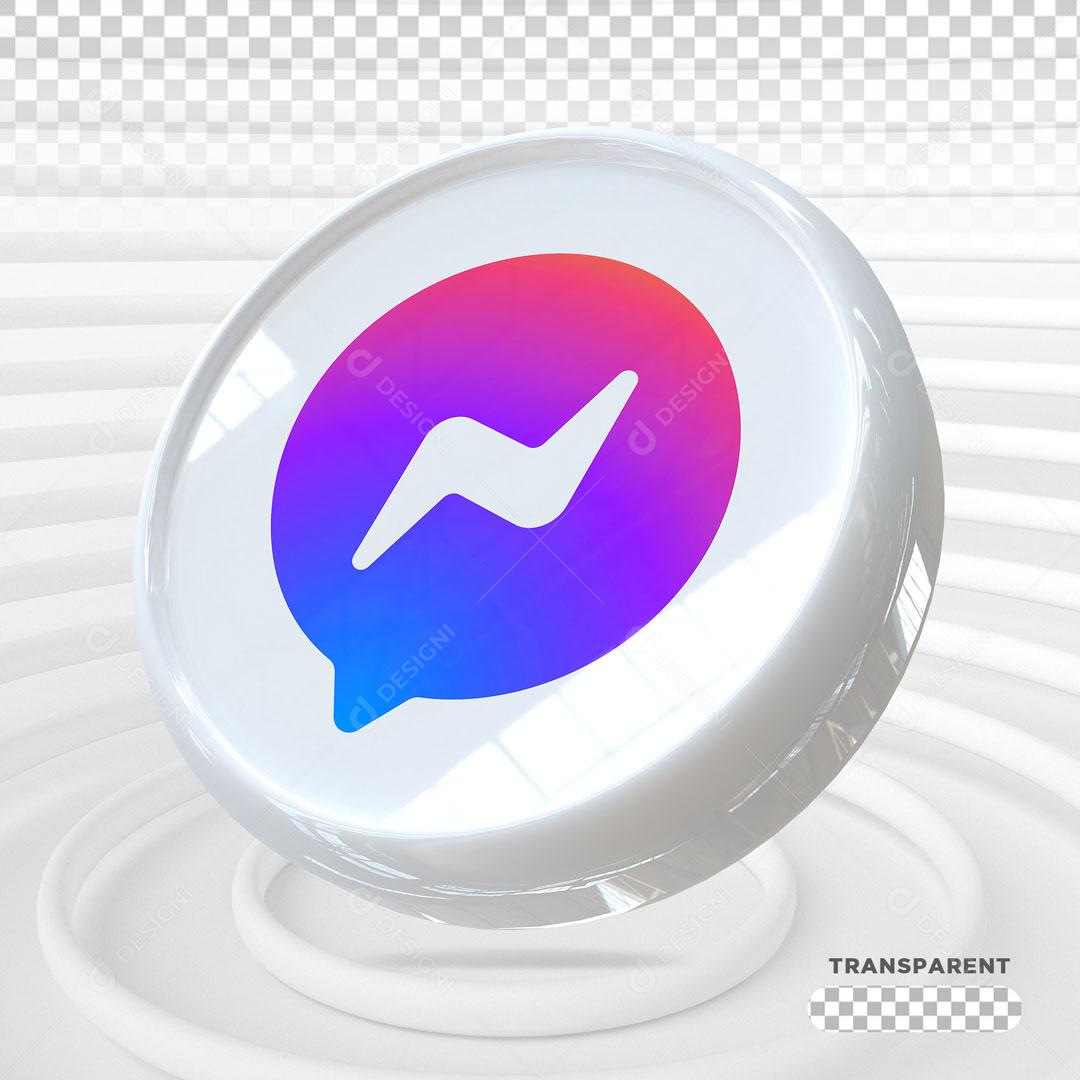 Ícones 3D Para Composição Messenger PSD Editável