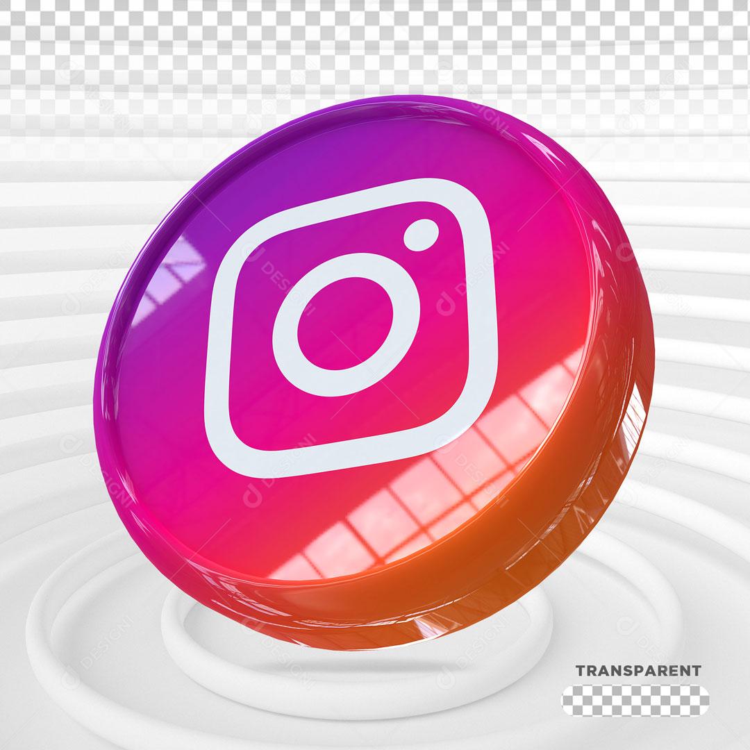 Ícones 3D Para Composição Instagram PSD Editável