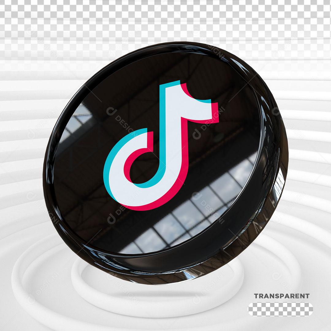Ícones 3D Para Composição TikTok PSD Editável