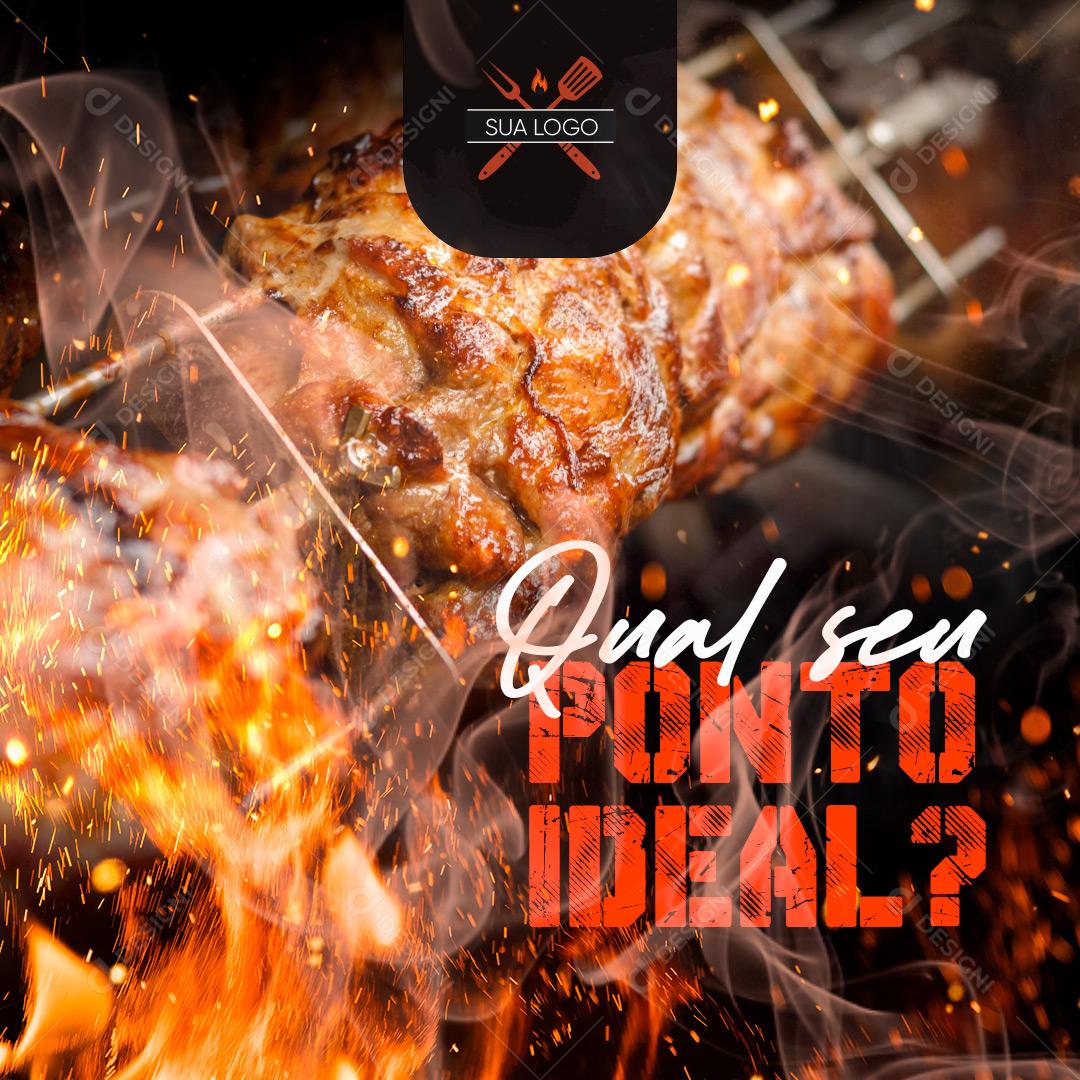 Social Media Churrascaria e Restaurante PSD Editável