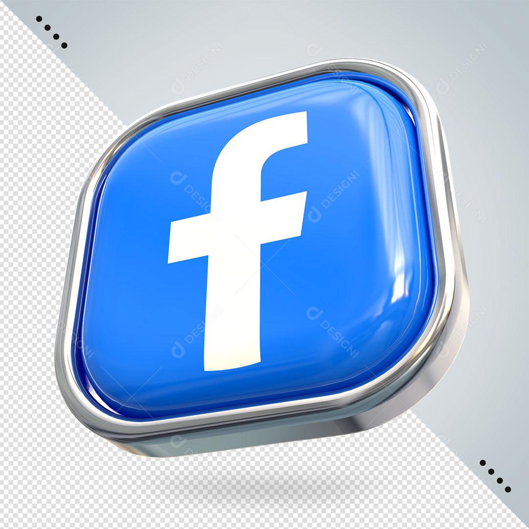 Ícones 3D Para Composição Facebook PSD Editável