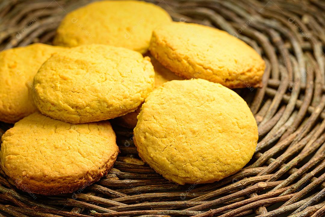 gastronomia brasileira Biscoitos brancos feitos de manteiga de amendoim