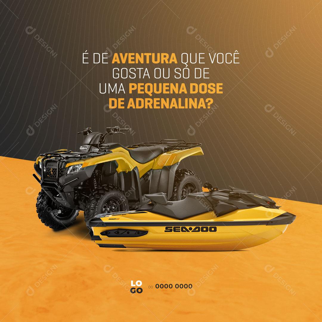 Oficina Mecânica Jet Ski e Quadriciclo Social Media PSD Editável