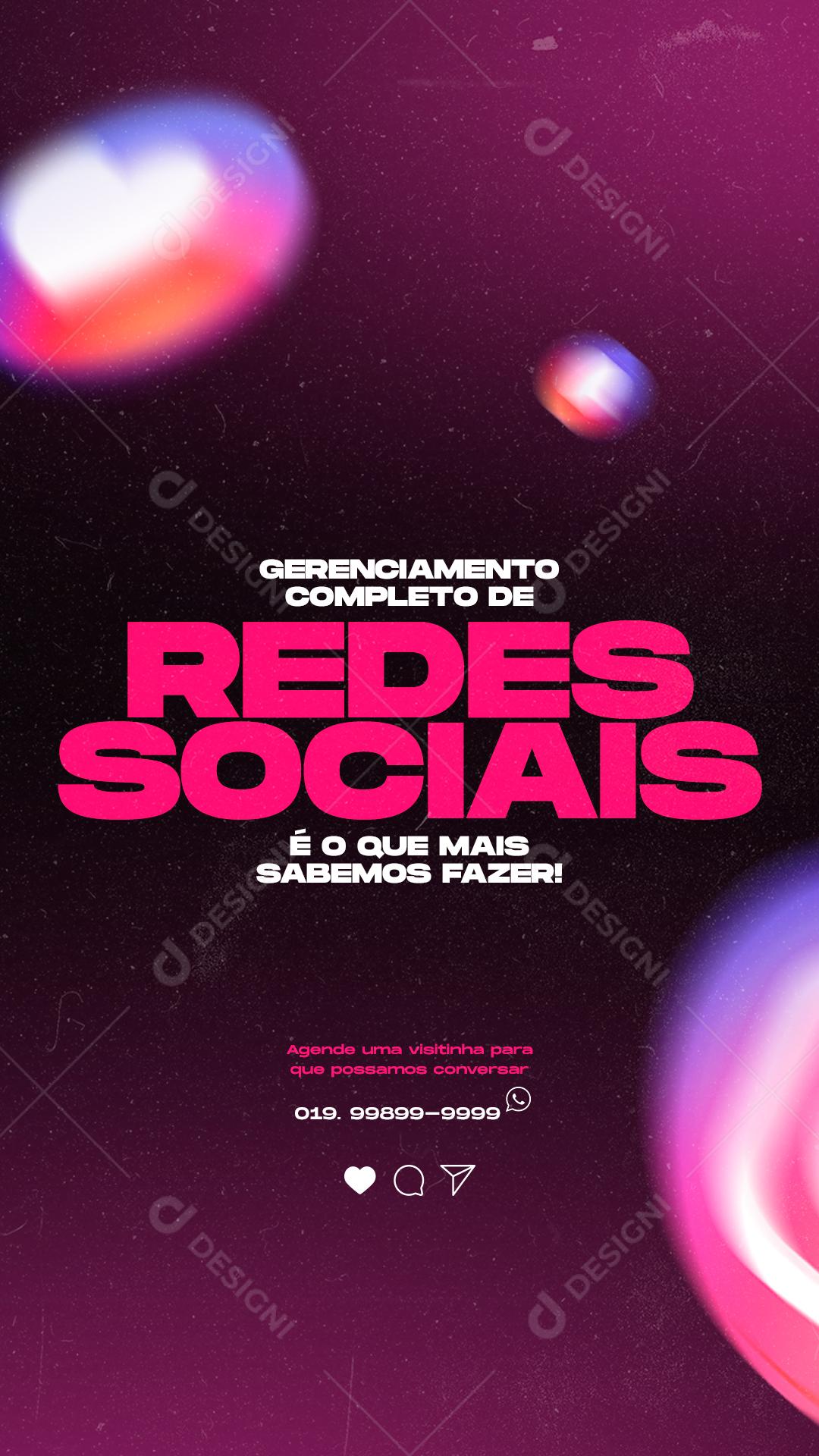 Social Media Story Marketing Gerenciamento Completo PSD Editável