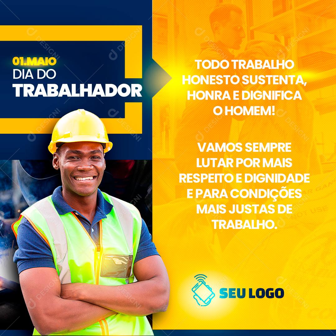 Dia Do Trabalhador 1 De Maio Data Comemorativa Social Media PSD Editável