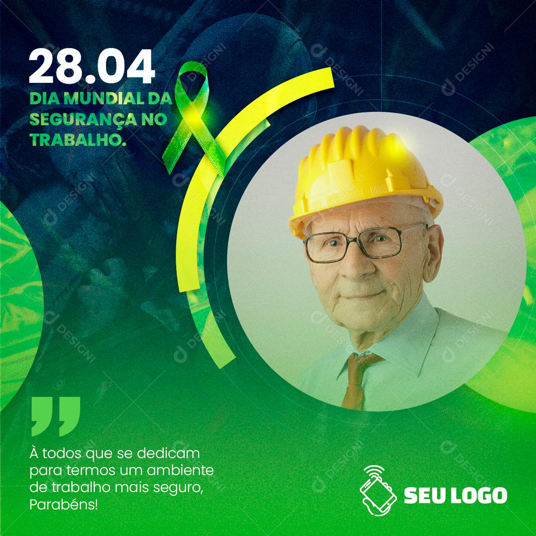 World Workplace Safety Day Social Media Editable PSD