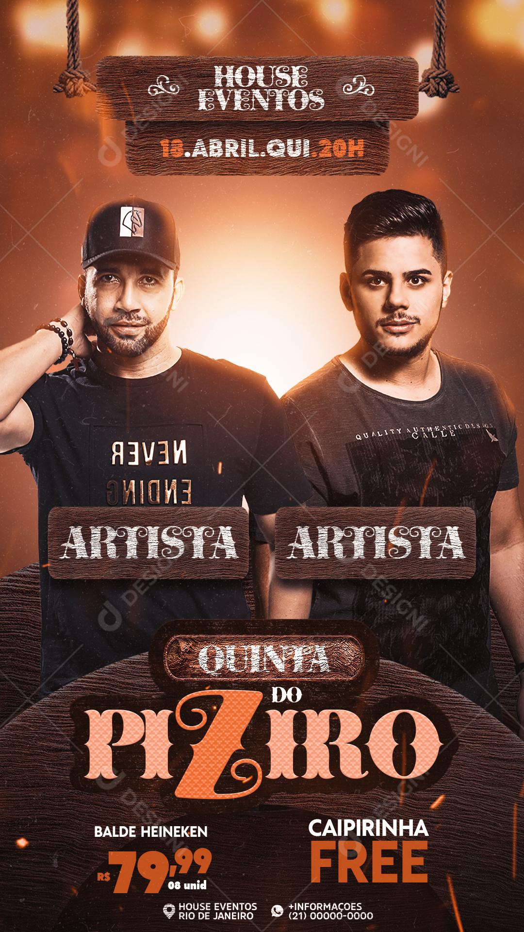 Flyer Quinta Do Peseiro 18 De Abril Social Media PSD Editável