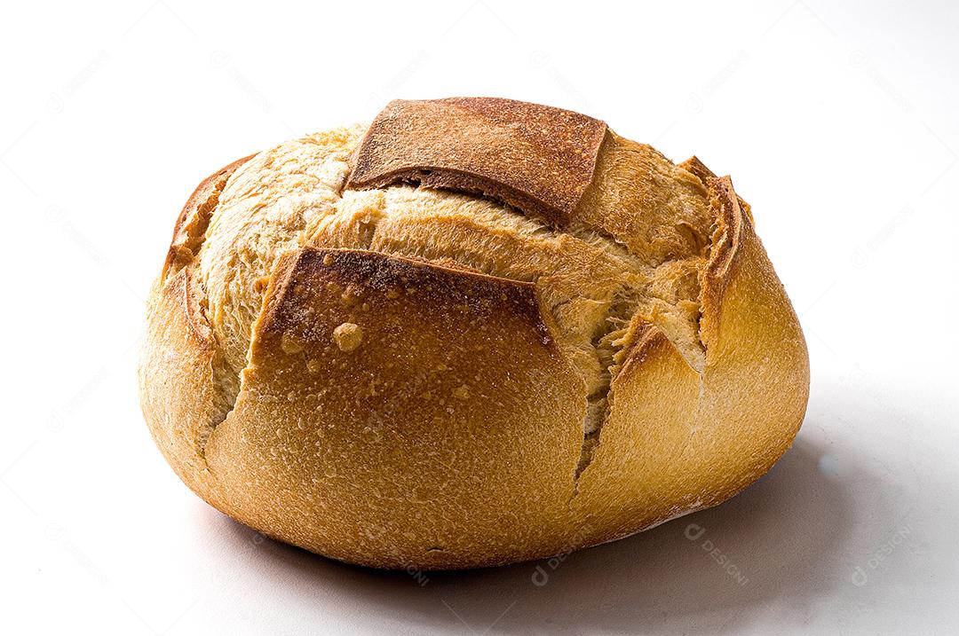 Pão comida italiano tradicional sobre fundo branco