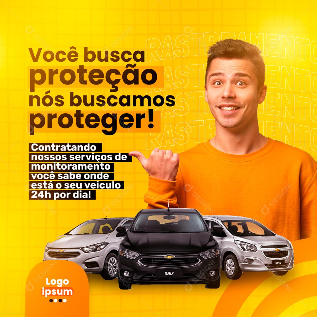 Você Busca Proteção Nós Buscamos Proteger Social Media PSD Estável