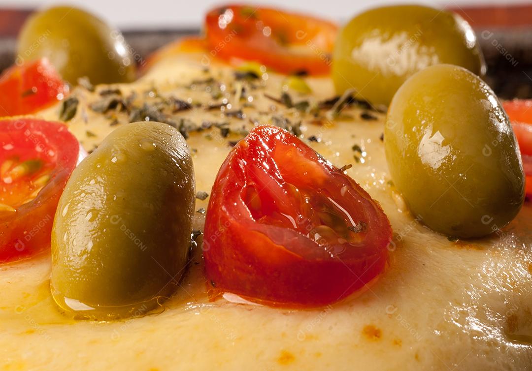 Comida pizza pizzarias azeitonas queijo oregano