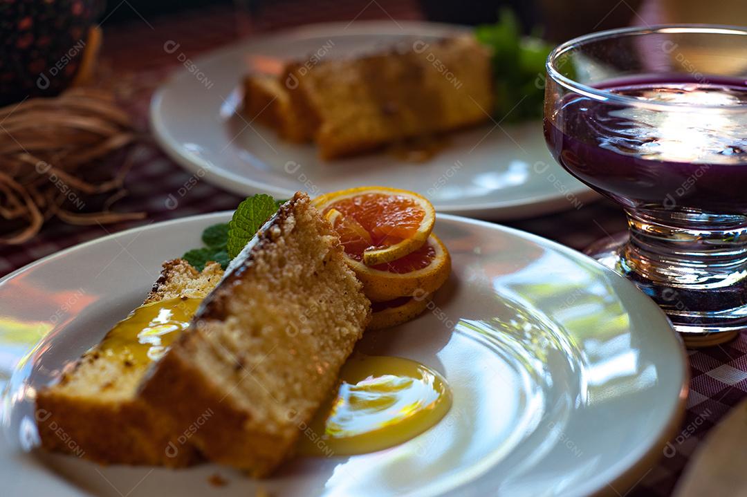 Prato de comida Rabanada restaurante