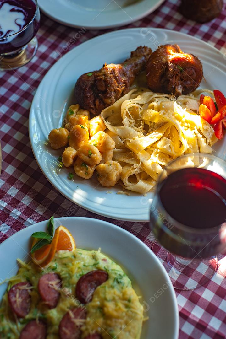 Prato de comida restaurante