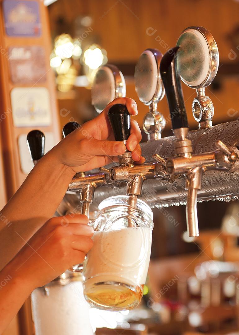 Cervejaria shopp bebida gargalo bar