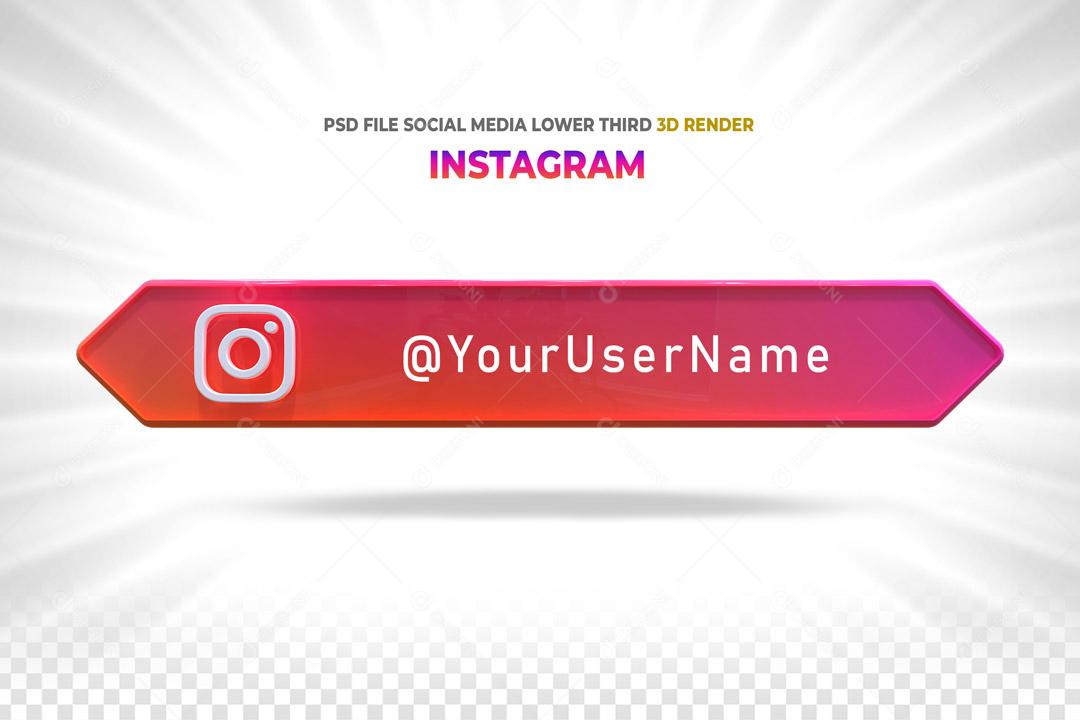 Placa 3D Para Composição de Texto Telegram PSD