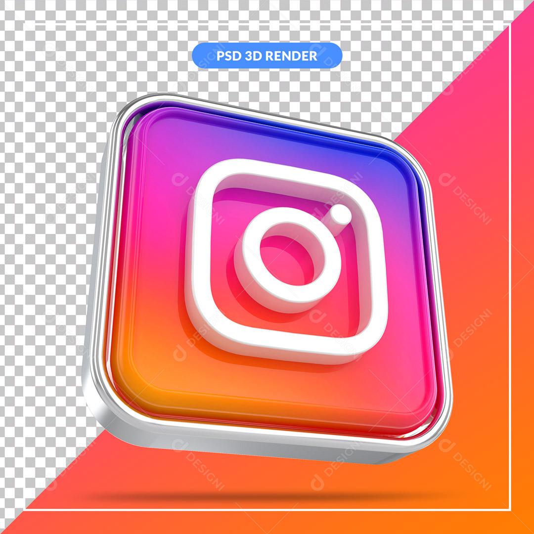 Ícone 3D Telegram Elemento Para Composição PSD