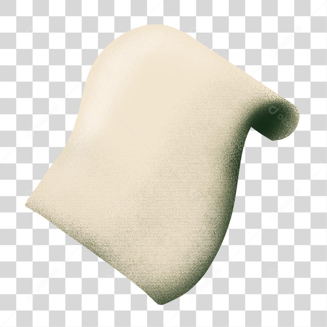 Folha de papel rustica dobrada PNG Transparente