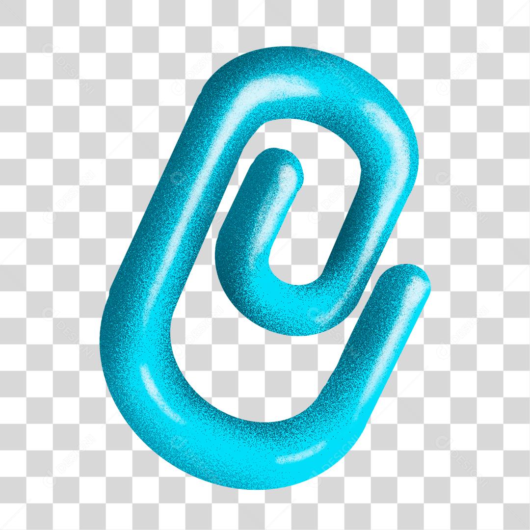 Elemento 3D Clip Para Composição PNG Transparente