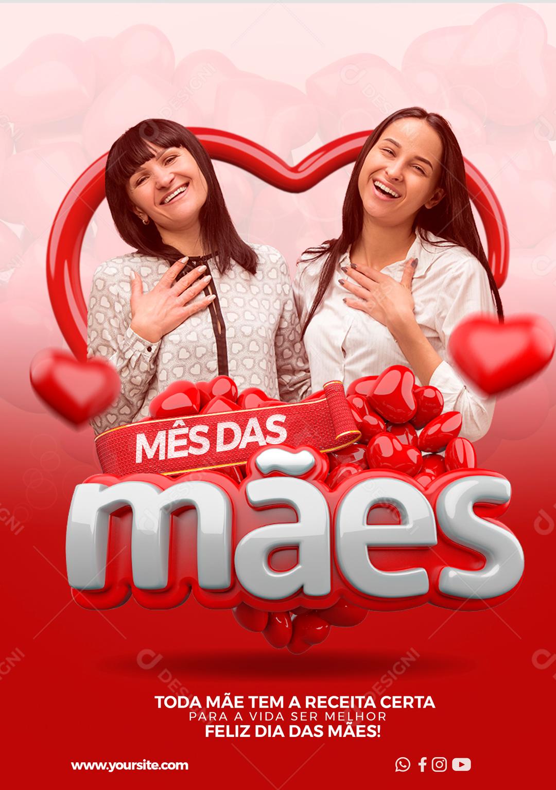 Dia Das Mães Data Comemorativa Social Media PSD Editável