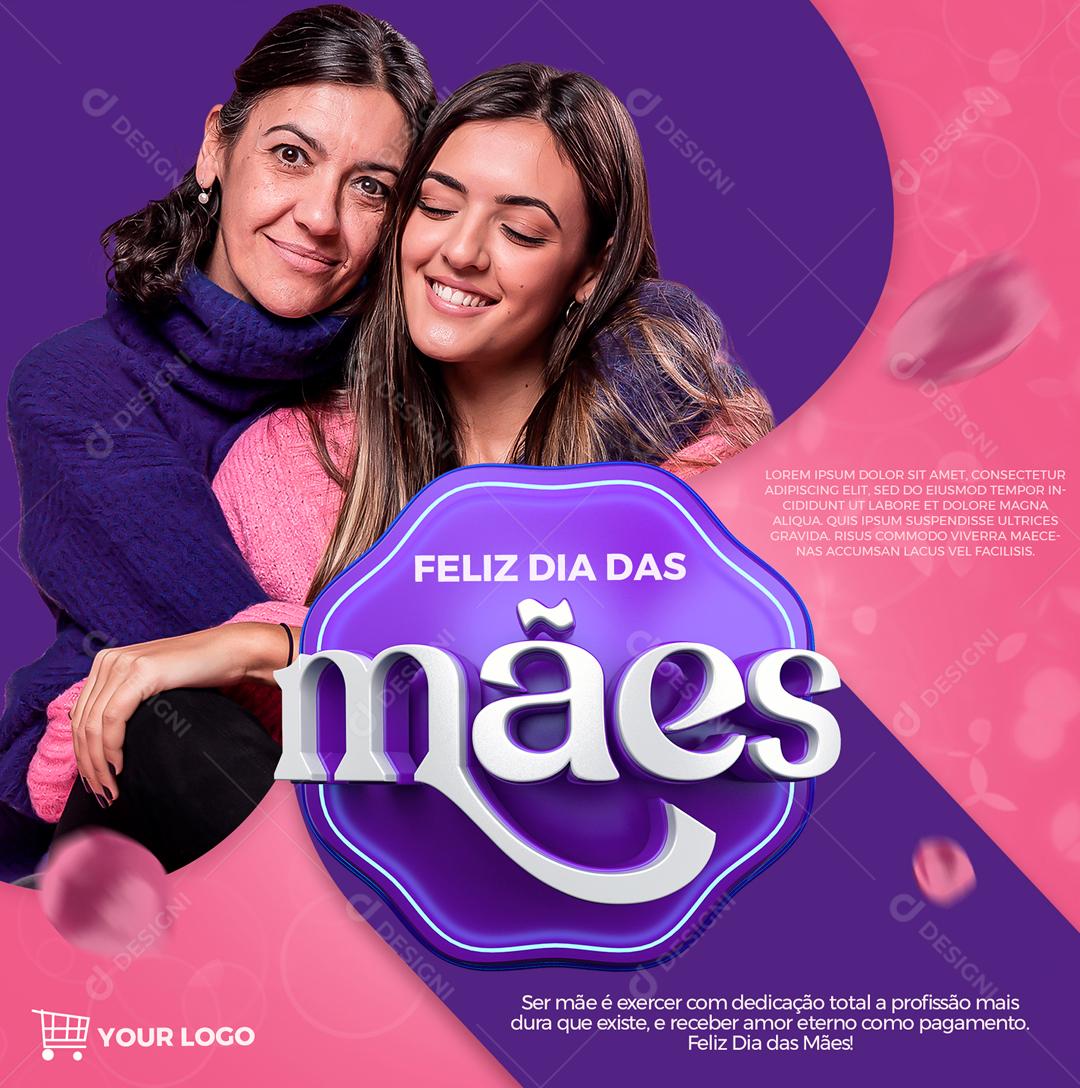Dia Das Mães Data Comemorativa Social Media PSD Editável