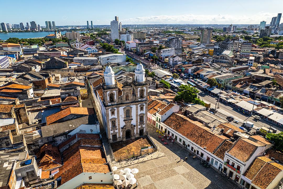 Recife, Pernambuco Vista aérea do centro histórico de Recife, capital de Pernambuco, Brasil.