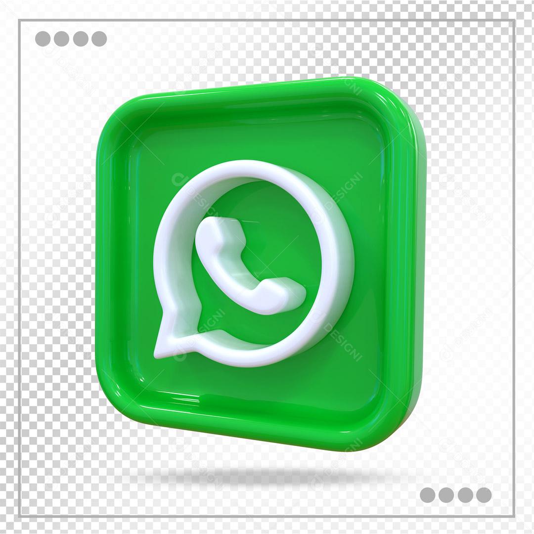 Whatsapp 3D Elemento Para Composição PSD