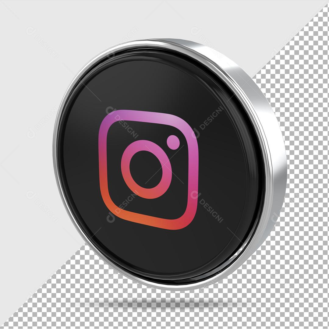 Instagram Elemento 3D Para Composição PSD