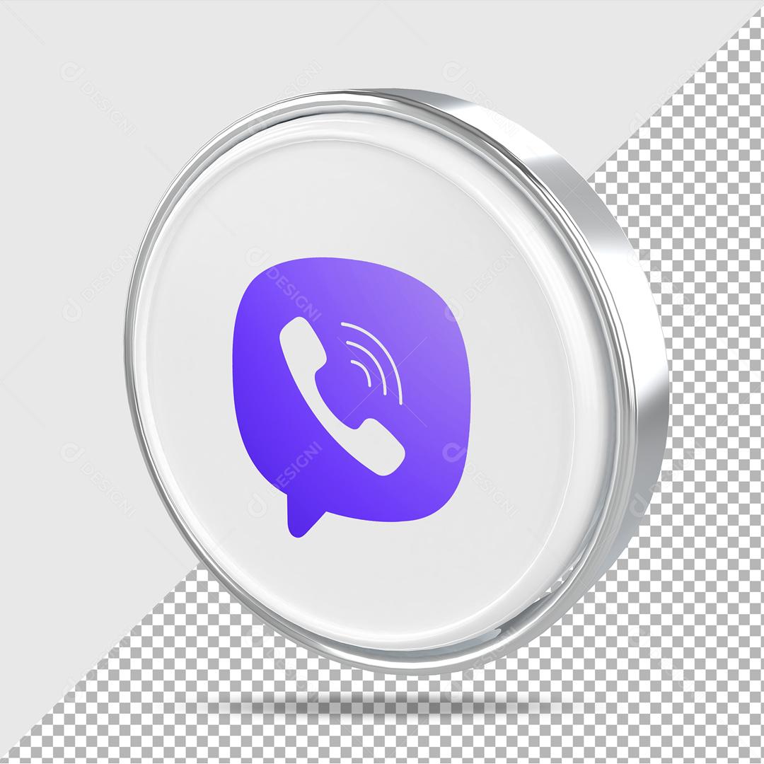 Telefone 3D Ícone Para Composição PSD