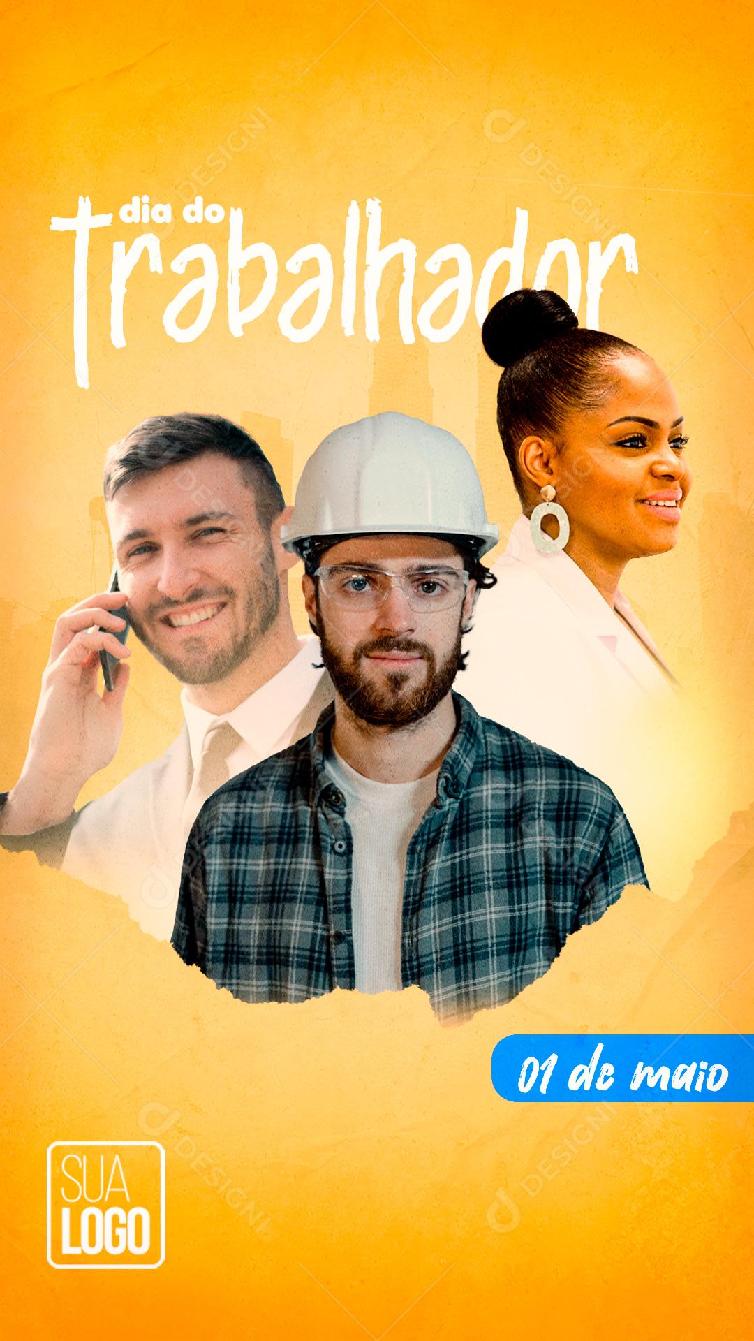 Dia Do Trabalhador 1 De maio Data Comemorativa Social Media PSD Editável