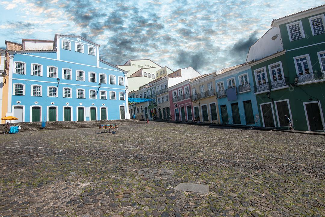 Centro histórico no Pelourinho, na cidade de Salvador Bahia Brasil.