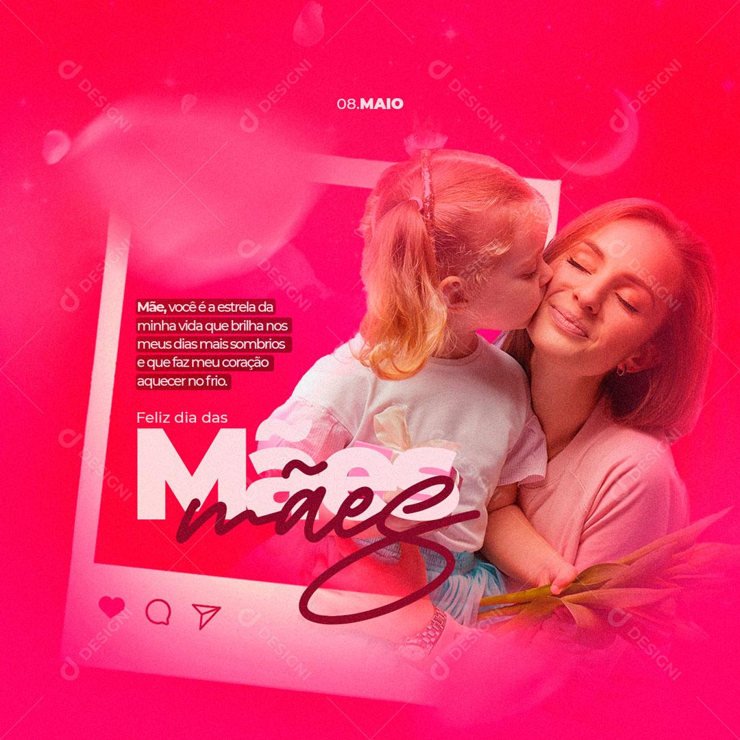 Feliz Dia Das Mães Data Comemorativa Mães Social Media PSD Editável