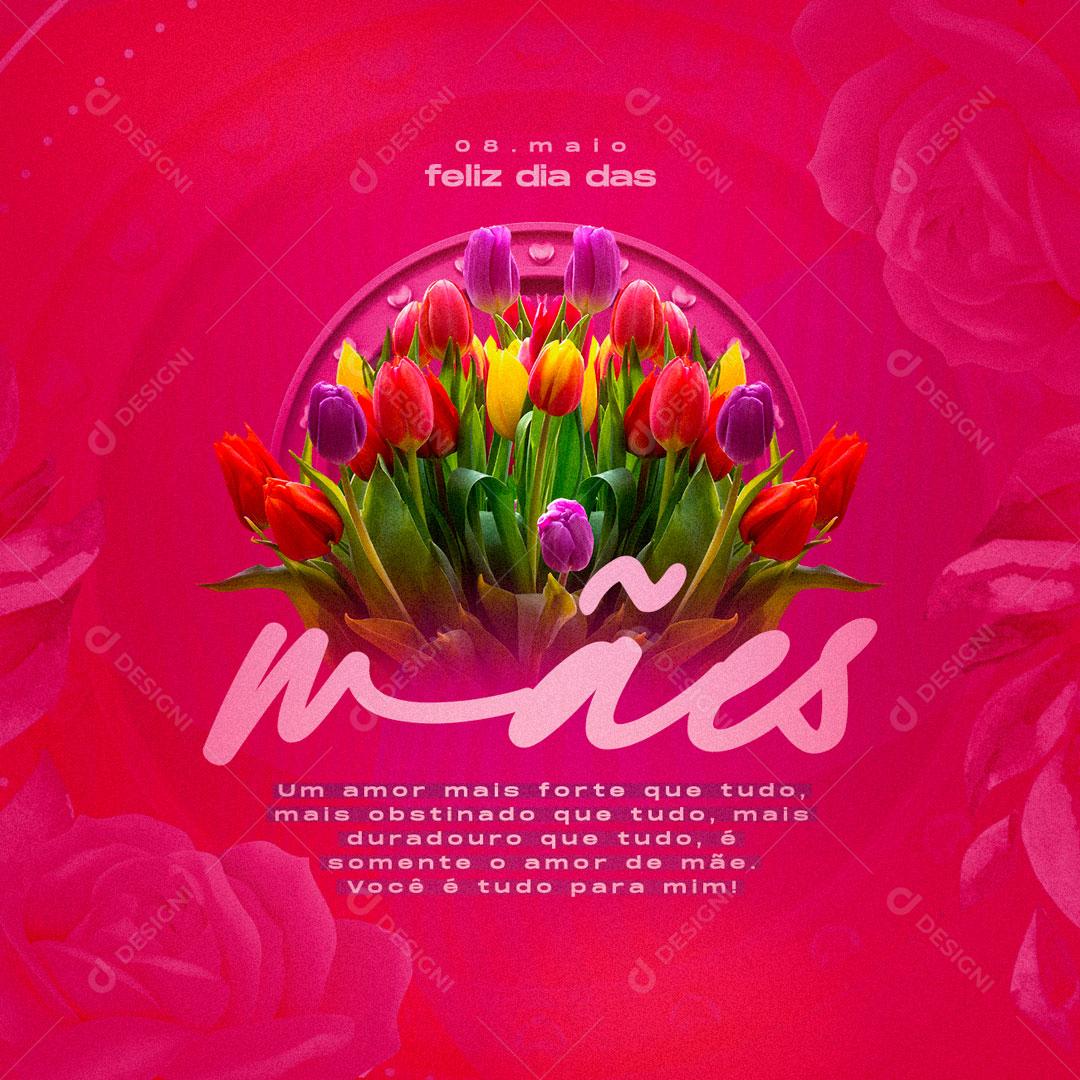 Feliz Dia Das Mães Data Comemorativa Mães Social Media PSD Editável
